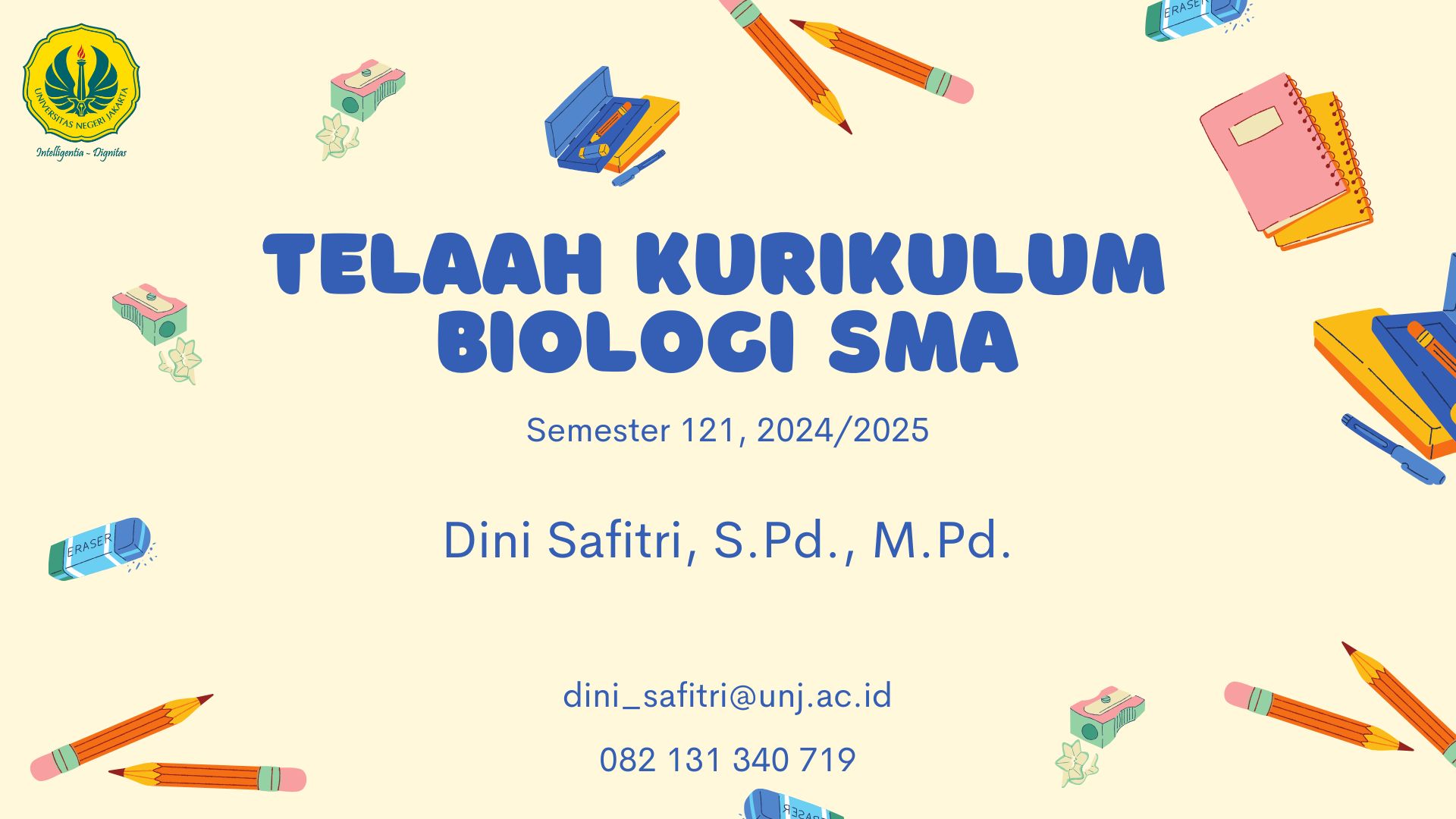 Telaah Kurikulum Biologi SMA (Dini)