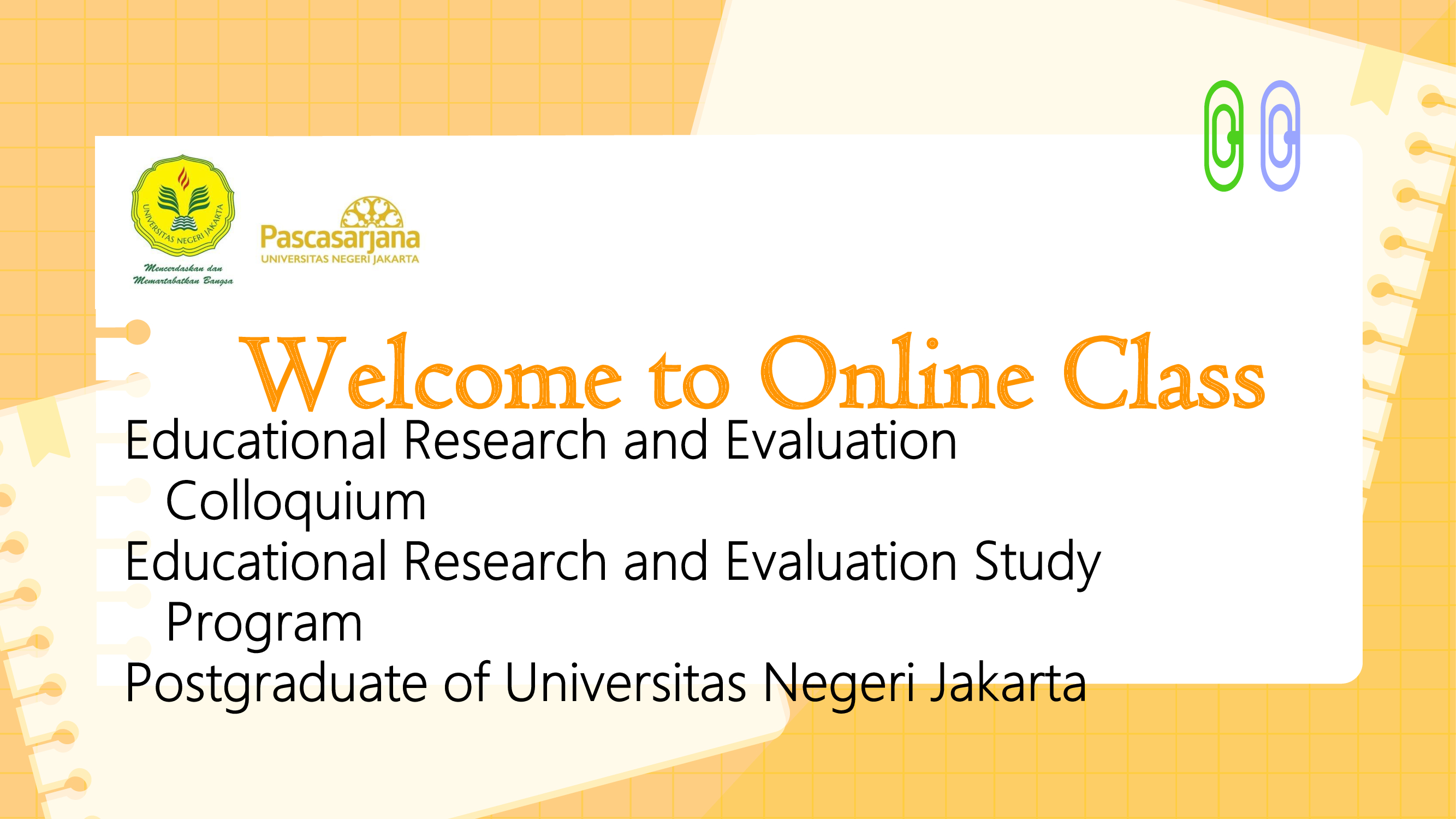 Educational Research and Evaluation Colloquium
