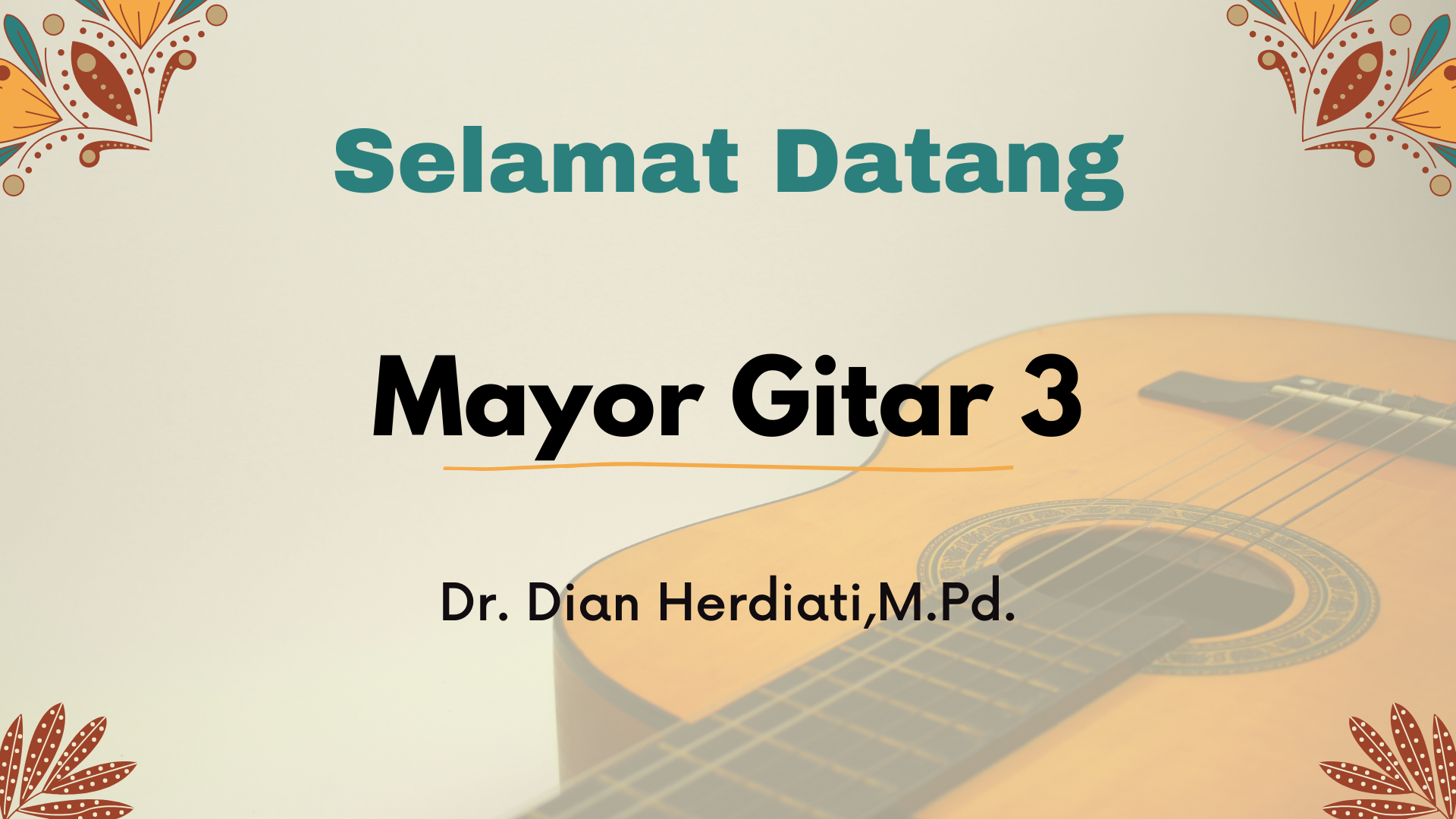 Mayor Gitar 3 (Dian Herdiati)