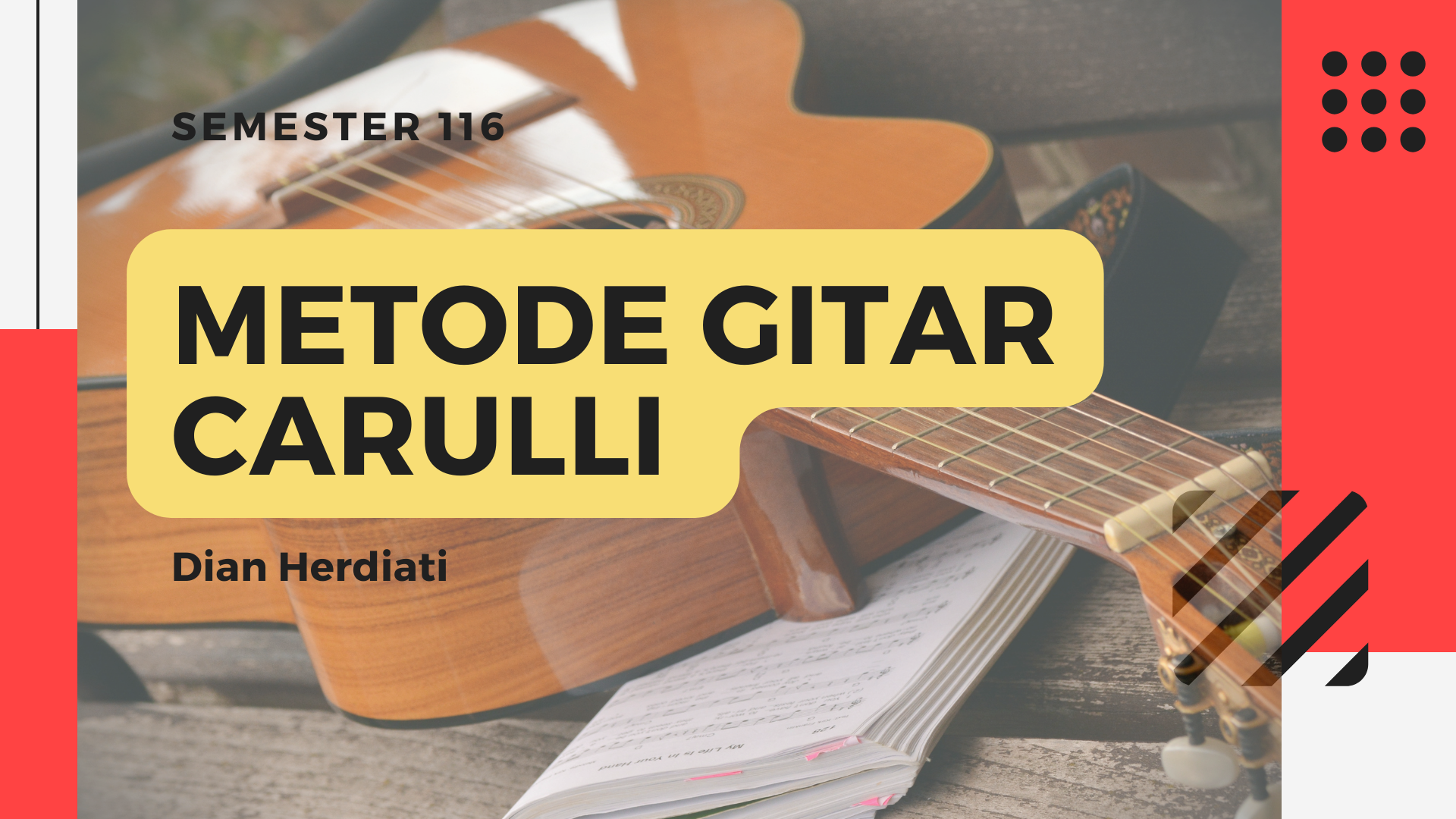 Metode Gitar F.Carulli (Kelas A)