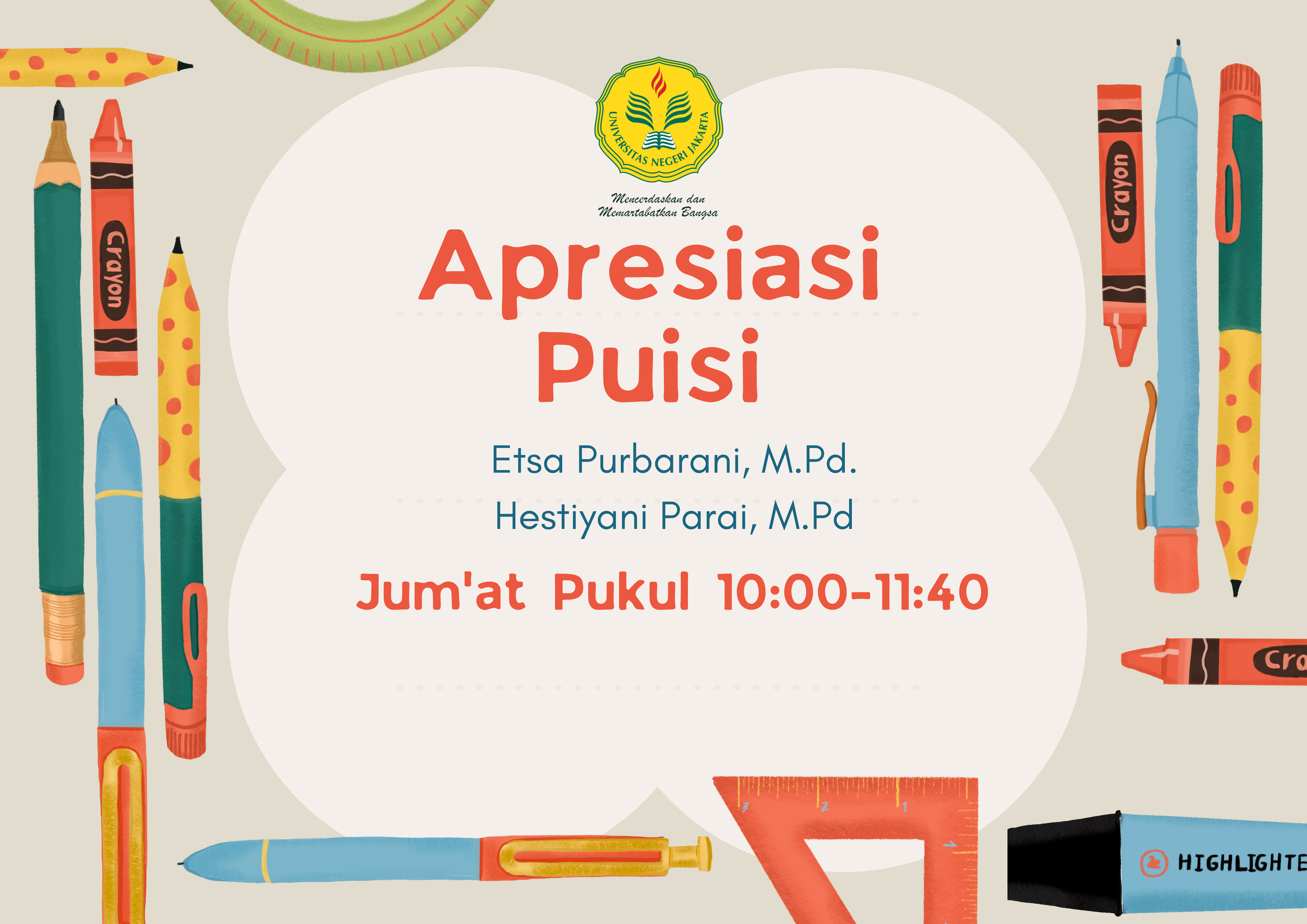 APRESIASI PUISI 1PB1 - 117 (Etsa Purbarani, M.Pd. , Hestiyani Parai, M.Pd.)