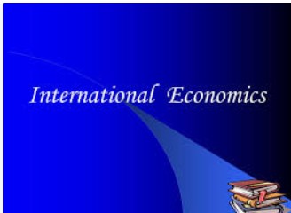 INTERNATIONAL ECONOMICS 2023_Prof S.I.Ns
