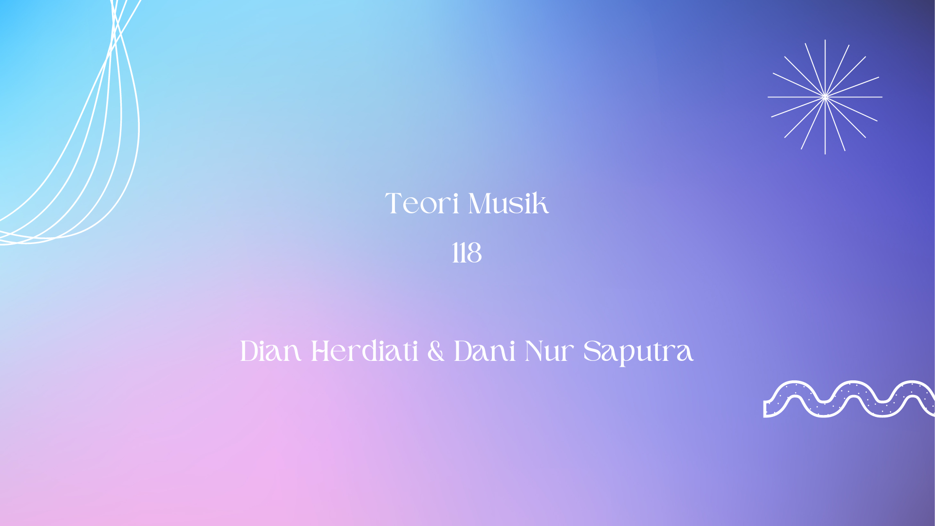 Teori Musik 118 (DH-DN)