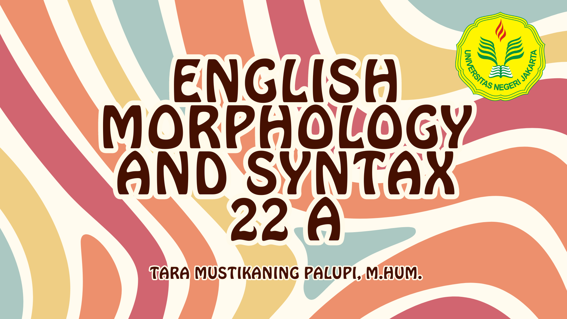English Morphology and Syntax  22