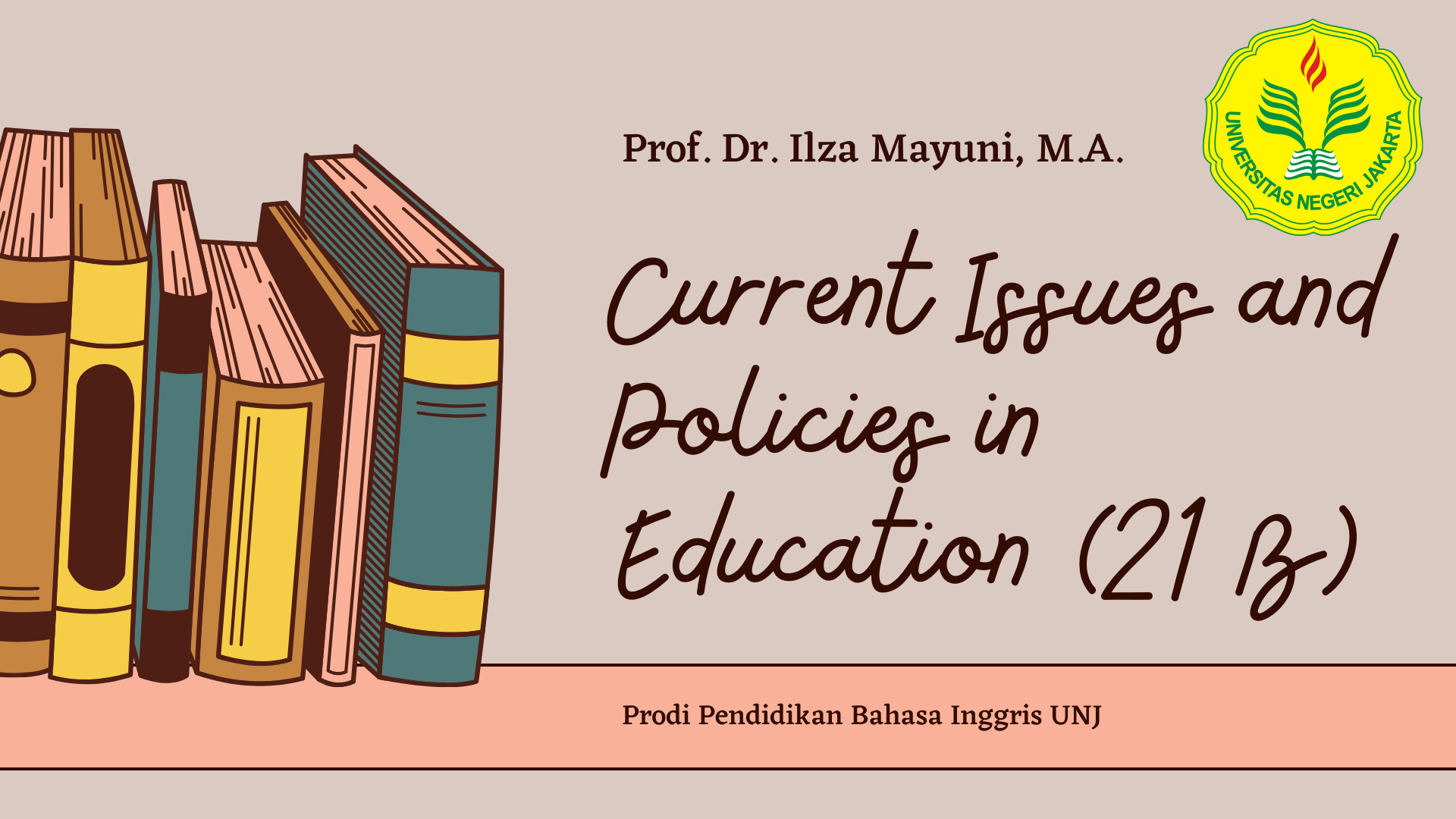 Current Issues and Policies in Education (120-21 B)
