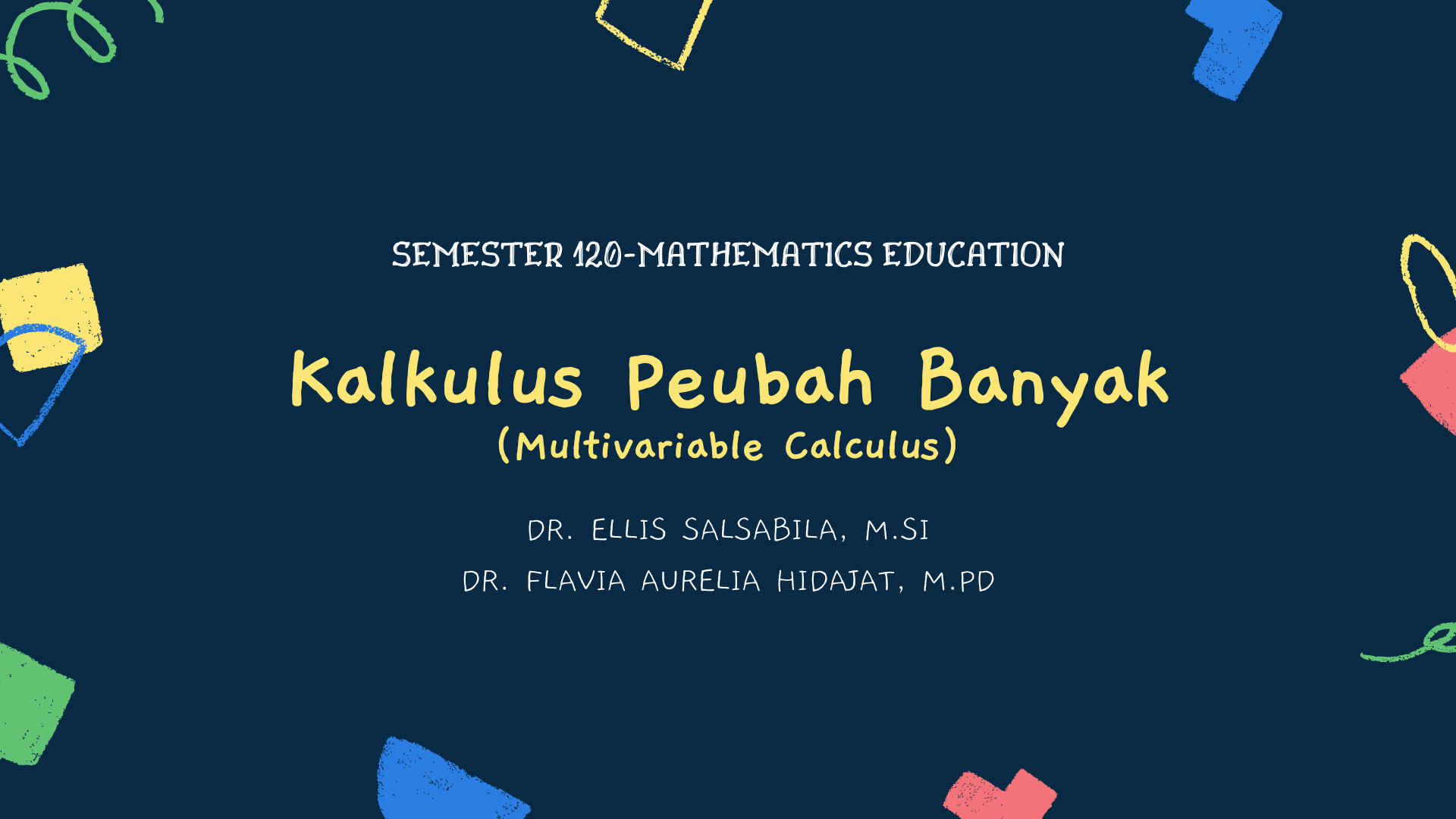 Kalkulus Peubah Banyak